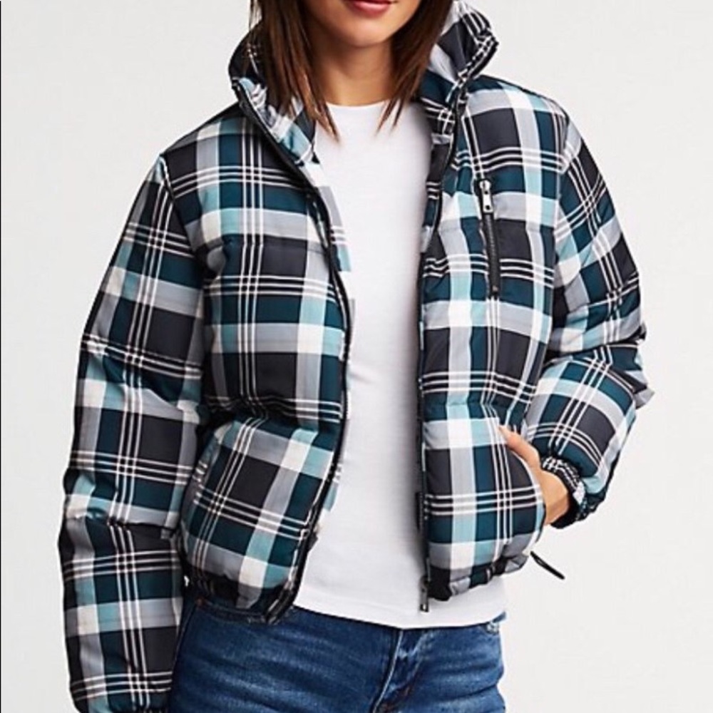 Plaid bomber jacket